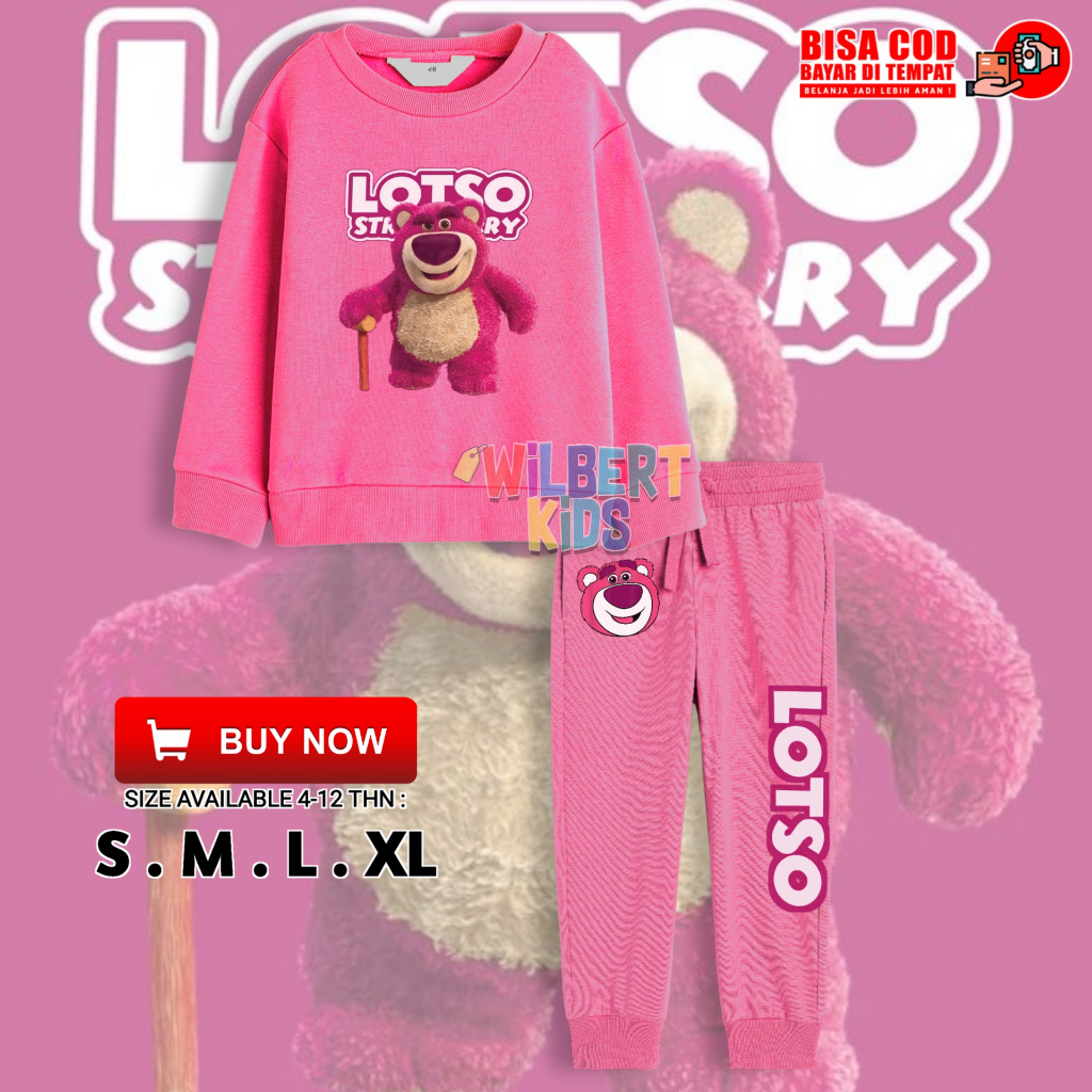 Lotso Toy Story ชุดสูทเด็ก/ชุดเสื้อกันหนาวจ็อกเกอร์เด็กLotso