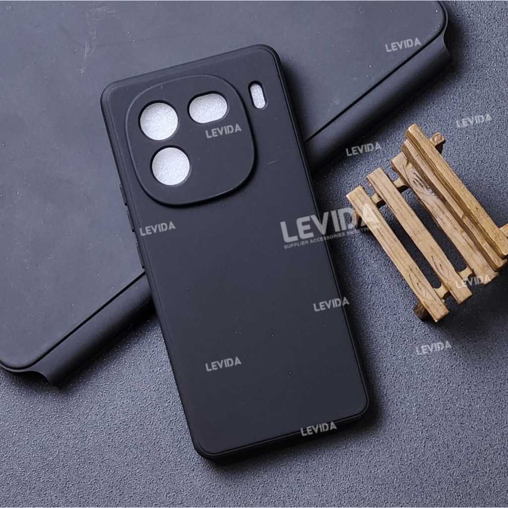 Iqoo 12 5g Macaron Square Black / Case Square Black Edge Iqoo 12 5g