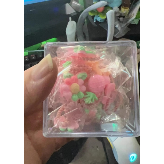 HOT OK20PCS ELASTIC RUBBER HAIR TIE FOR BABY CARTOON สไตล์เกาหลี CUTE BABY PONYTAIL SET RIBBON TIE