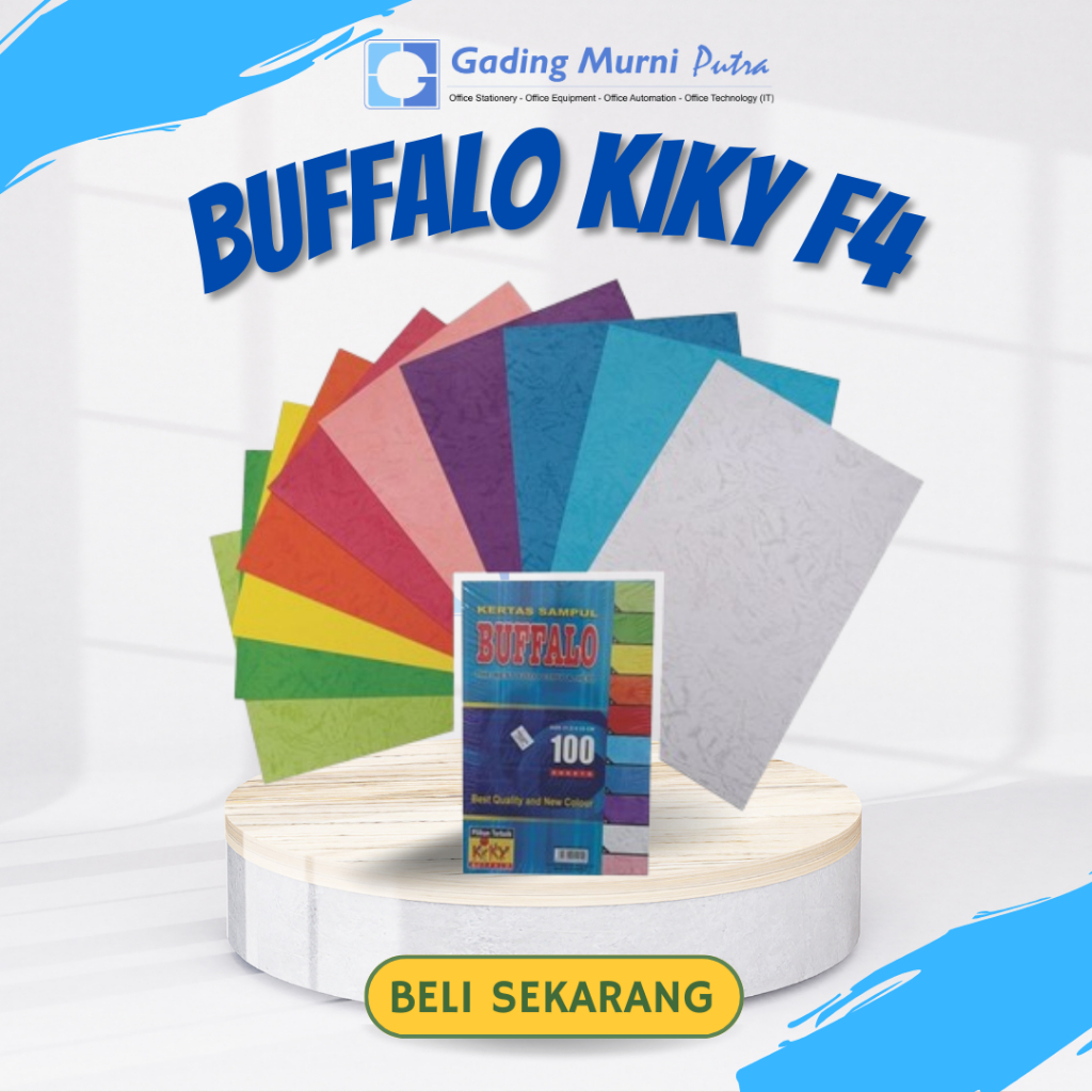 กระดาษควาย Kiky F4 F4 Folio ขนาด - กระดาษควายสีครบ 10 แผ่น