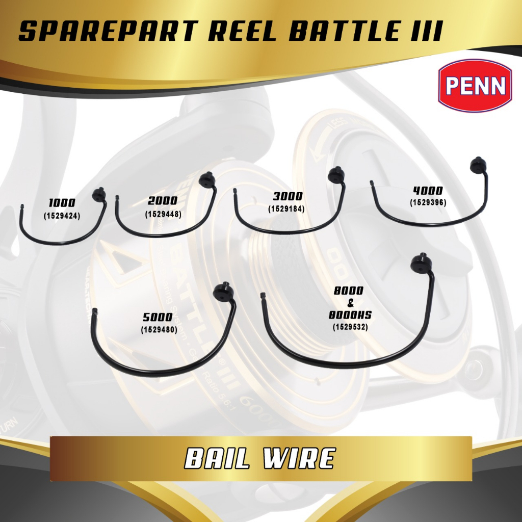 อะไหล่ Bail Wire Ass รอกตกปลา Penn Battle III ของแท้ 100% Penn