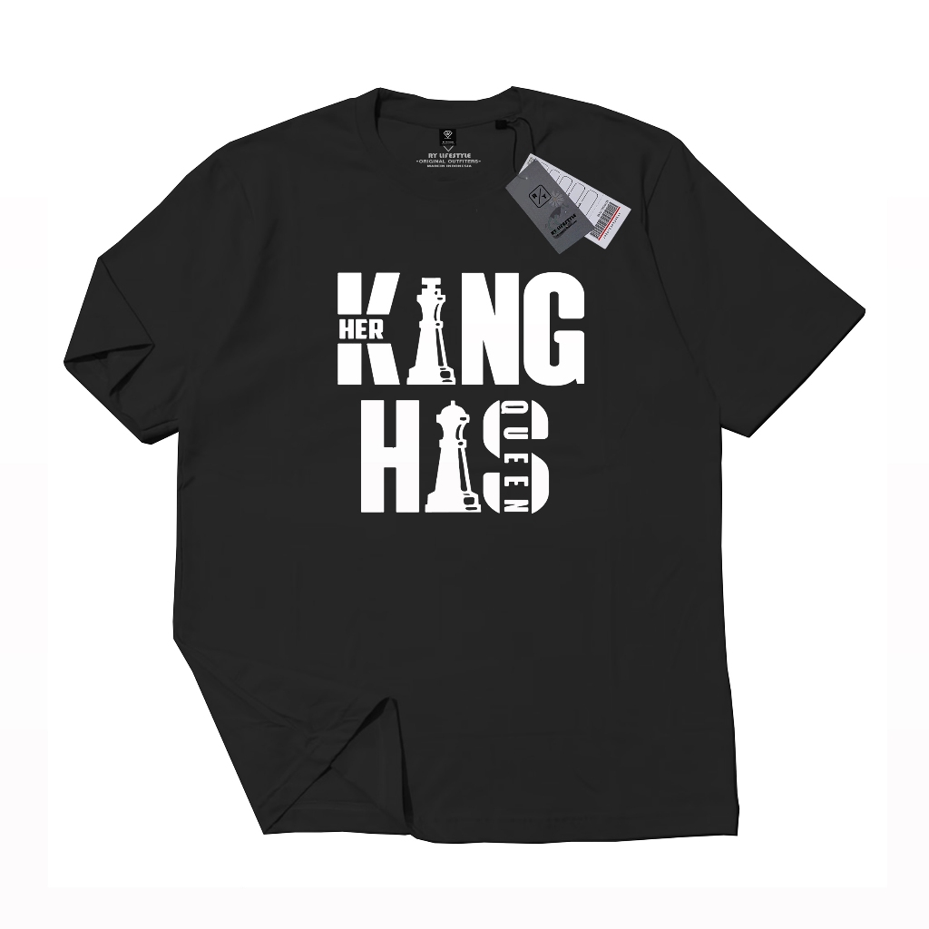 Ry Lifestyle T-Shirt King His Short Sleeve White Motif Premium Quality Unisex