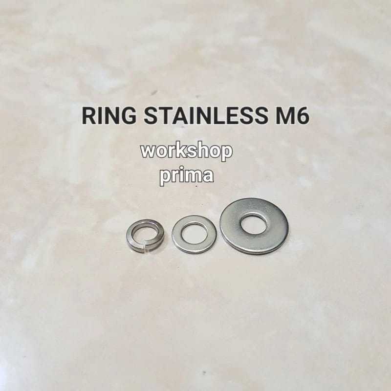 สแตนเลสแผ่นเหล็กแหวนสแตนเลส m6 x 10 m6x10 แบน m6 x 12 m6x12 กว้าง m6x18