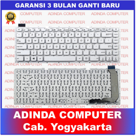 Asus X441SC X441U X441SA X441 A441 X441S A441U X441UA คีย์บอร์ดสีขาว