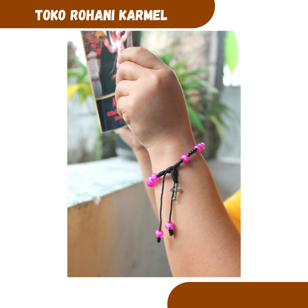 ACRYLIC ROSARY BRACELET / CATHOLIC BRACELET / CROSS BRACELET / ROSARY BRACELET / ผู้ชาย CROSS BRACEL