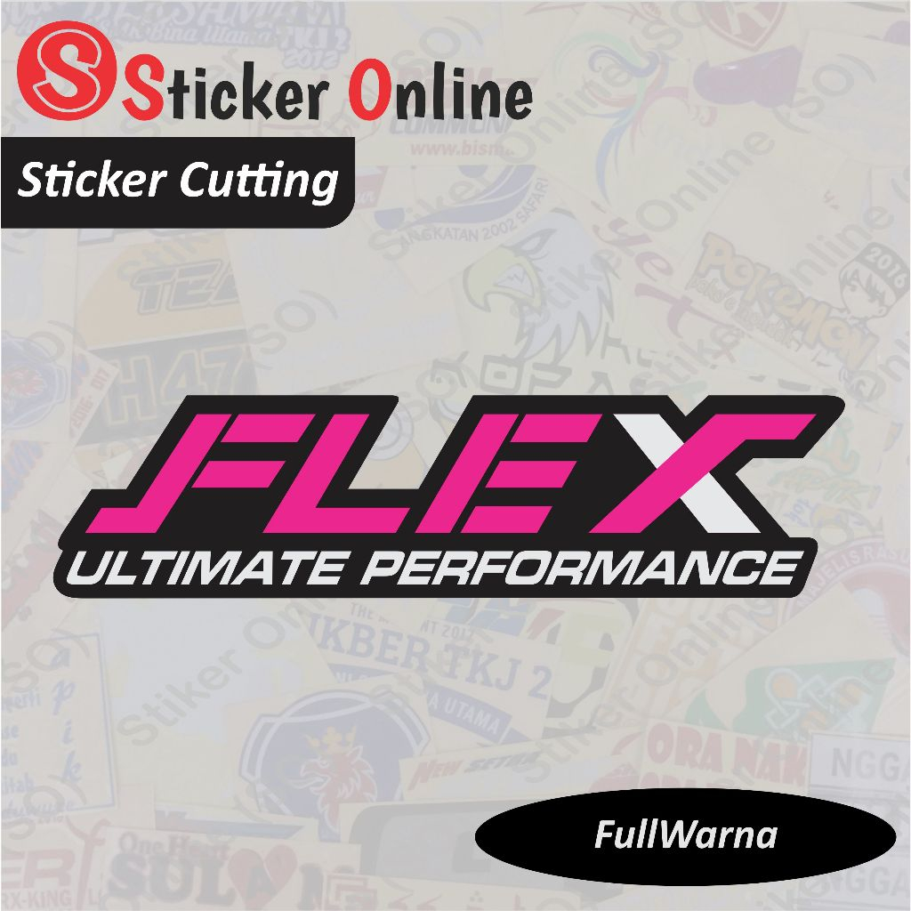 สติ๊กเกอร์ FLEX PERFORMANCE | ตัด FLEX PERFORMANCE สติ๊กเกอร์ติดรถยนต์มอเตอร์ไซค์