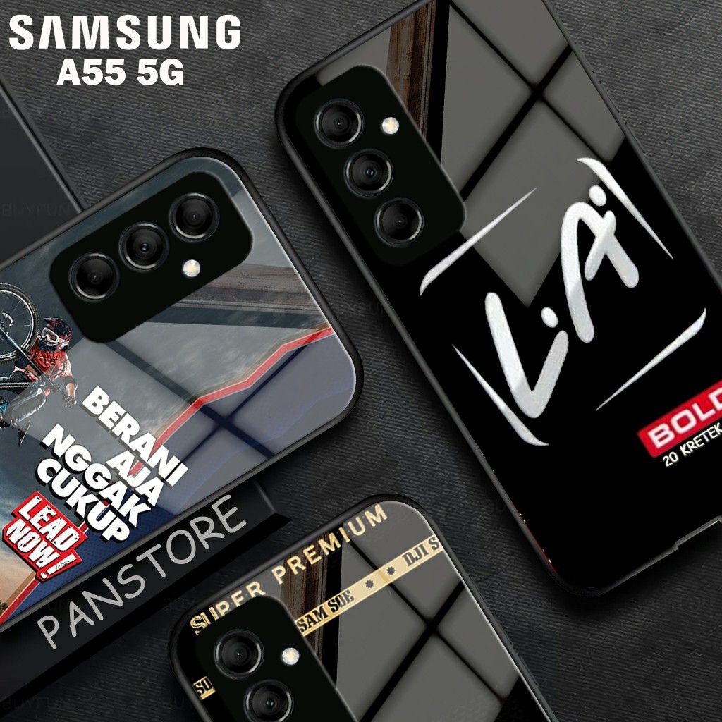 Softcase Glass Samsung A55 5g ล่าสุด 2024 [GLASS26] เคส Samsung A55 5g - เคสโทรศัพท์ Redmi Note 12 4