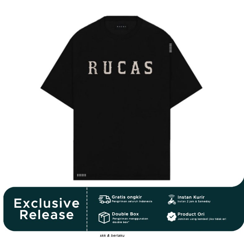 เสื้อยืดสีดําวินเทจ RUCAS