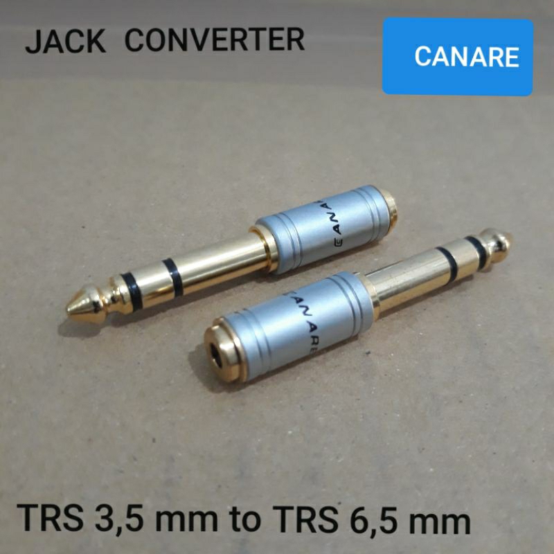 CANARE akai trs 3.5 mm to trs แจ็ค 6.5 mm (สีเงิน)