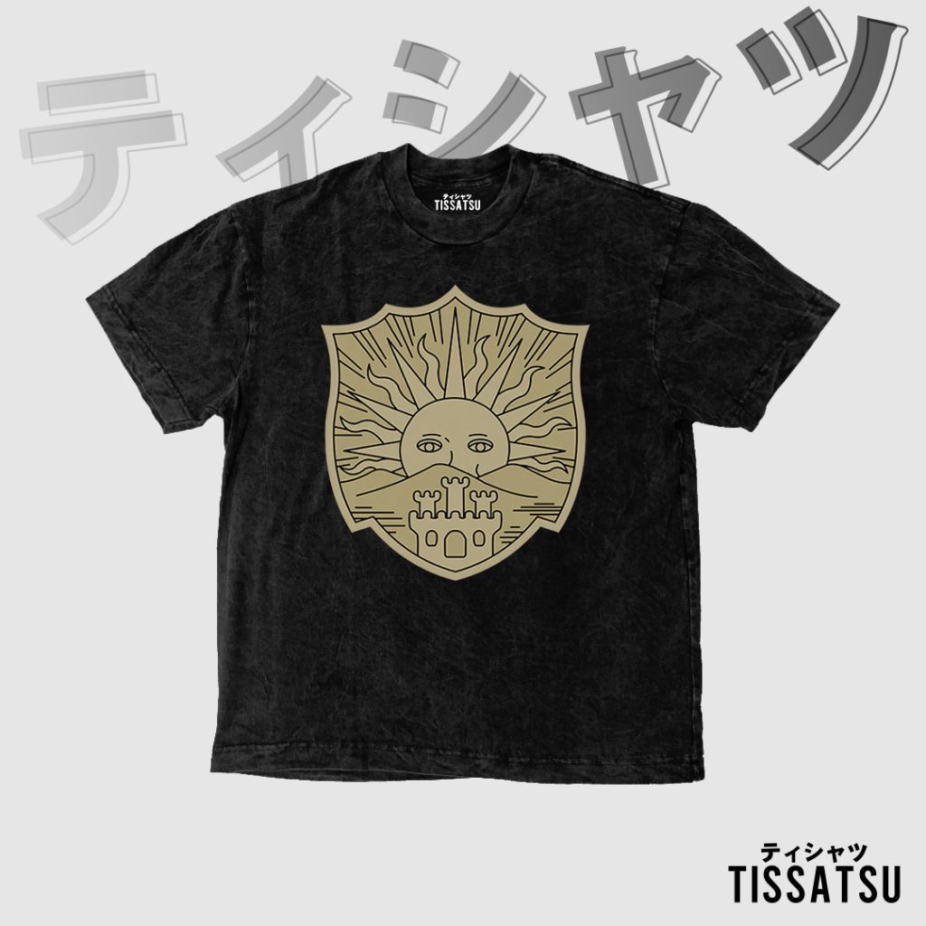 เสื้อยืด พิมพ์ลายโลโก้อนิเมะ Tissatsu Kaos Black Clover Golden Dawn โอเวอร์ไซซ์ โอเวอร์ไซซ์ ซักล้างได้ BC-1