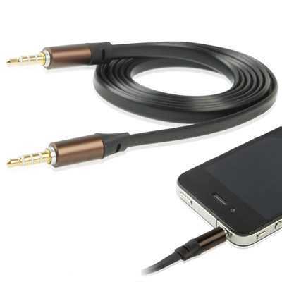 Rovtop 3.5 มม.AUX Cable HiFi Noodle Design 1 ม. - S-IP4G