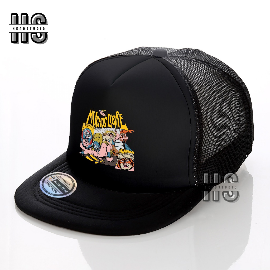 Muchos Libre Snapback / หมวกตาข่าย / หมวก Trucker / Men& 39;s / หมวกเบสบอล / หมวกวง / Premium Distro