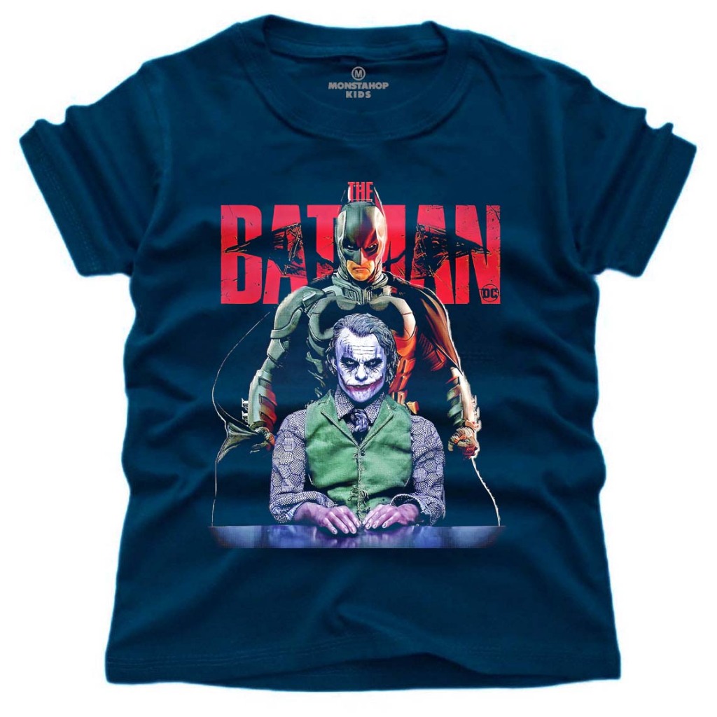 MONSTAHOP KIDS (เสื้อยืดเด็ก) เสื้อยืดเด็กชายและเด็กหญิง ลาย BATMAN JOKER Motif วัสดุ 24s