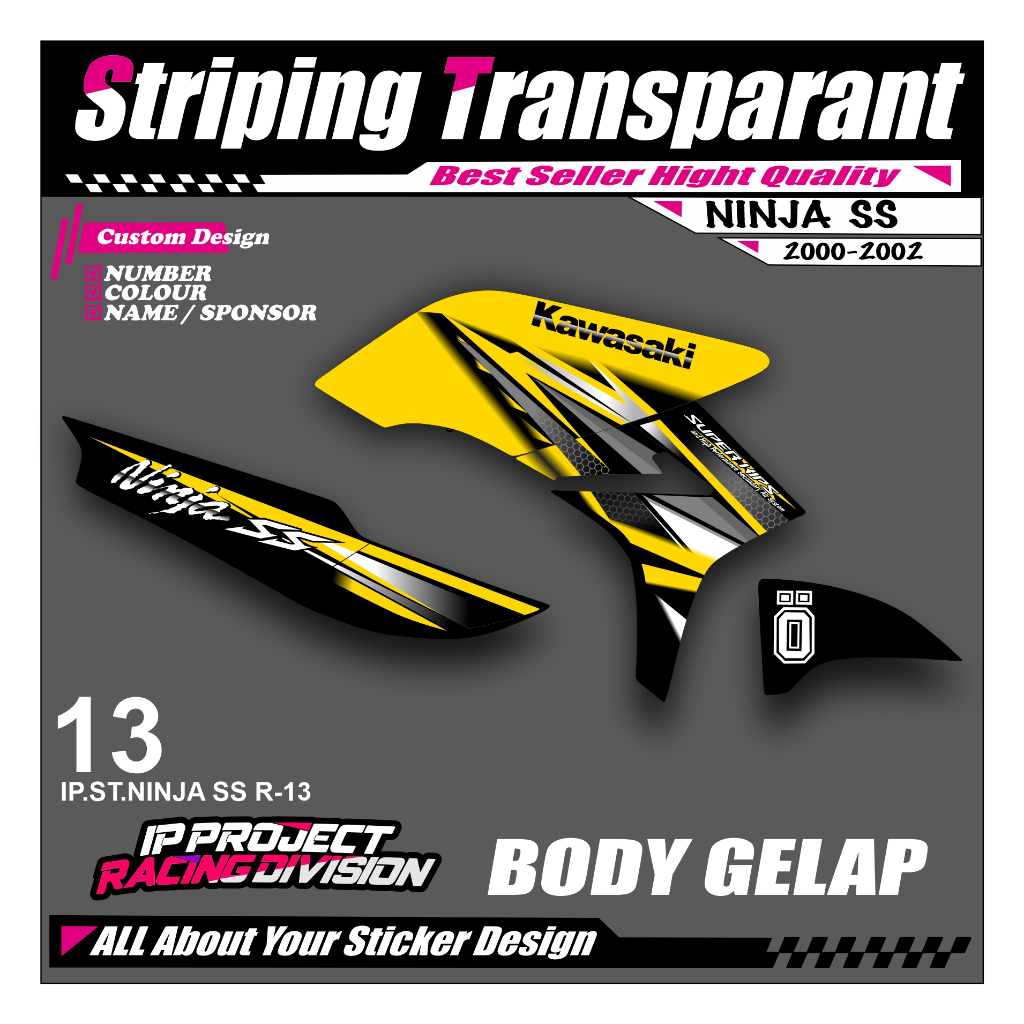 NINJA SS 2000 - 2002 สติ๊กเกอร์มอเตอร์ไซค์ KAWASAKI NINJA SS 2000 - 2002- สติ๊กเกอร์มอเตอร์ไซค์ LIST