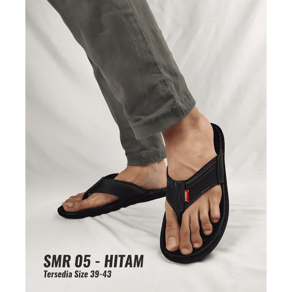 Hitam Original Kicker Semar 05 รองเท้าแตะสีดํา