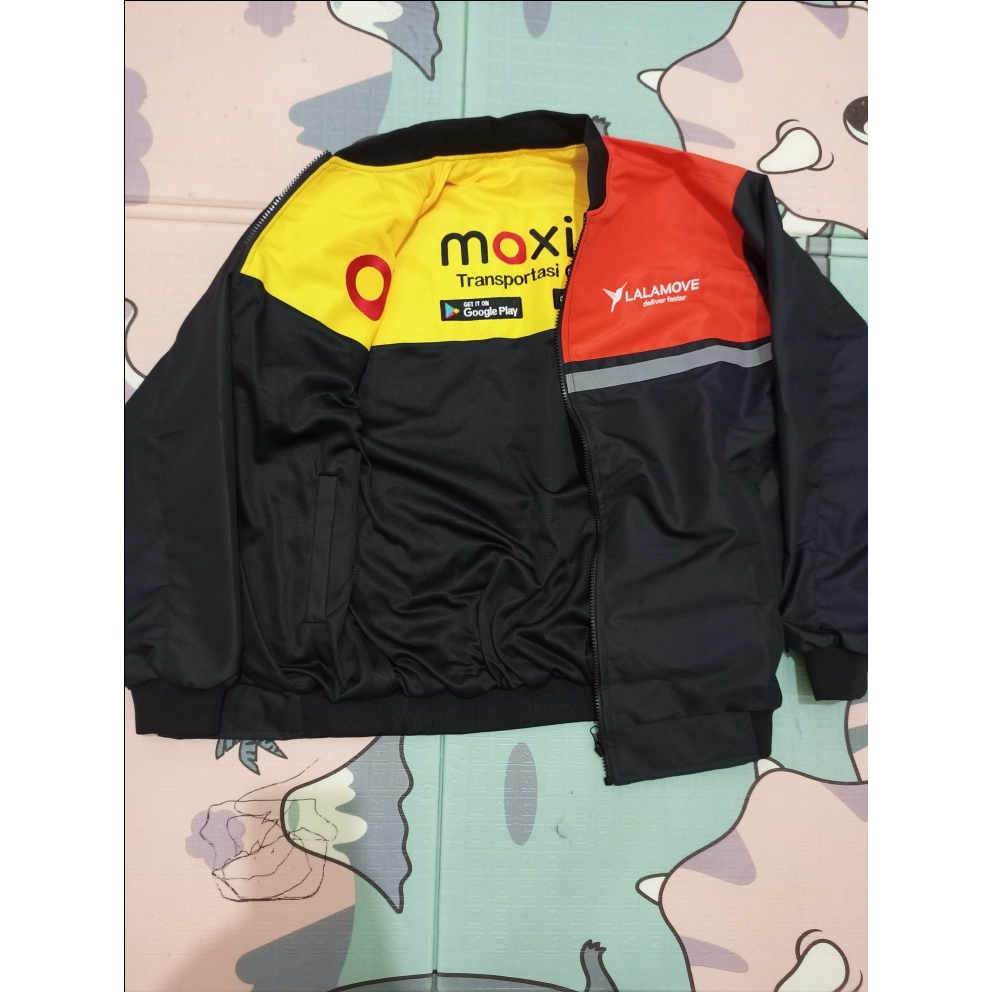 Lalamove เสื้อแจ็กเก็ต รุ่นล่าสุด GOJEK MAXIM GRAB REAL PICTURE กันน้ํา ระบายอากาศ 2024