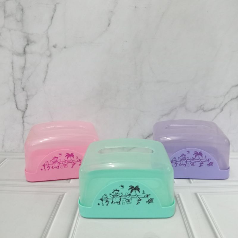 LIVI S TISSUE HOLDER/CLEAR PATTERN TISSUE HOLDER