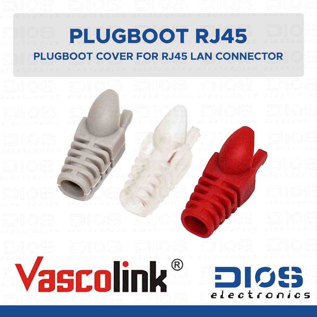 Vascolink Plug Boot/Cover RJ45 Cat5e Cat6 เครือข่าย LAN อินเทอร์เน็ต