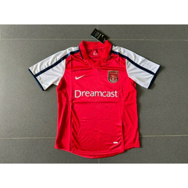 เสื้อกีฬาแขนสั้น ลายทีมชาติฟุตบอลชั้นนํา Ori Arsenal Home Dreamcast 1999/2000 Season 99-00 สไตล์เรโทร