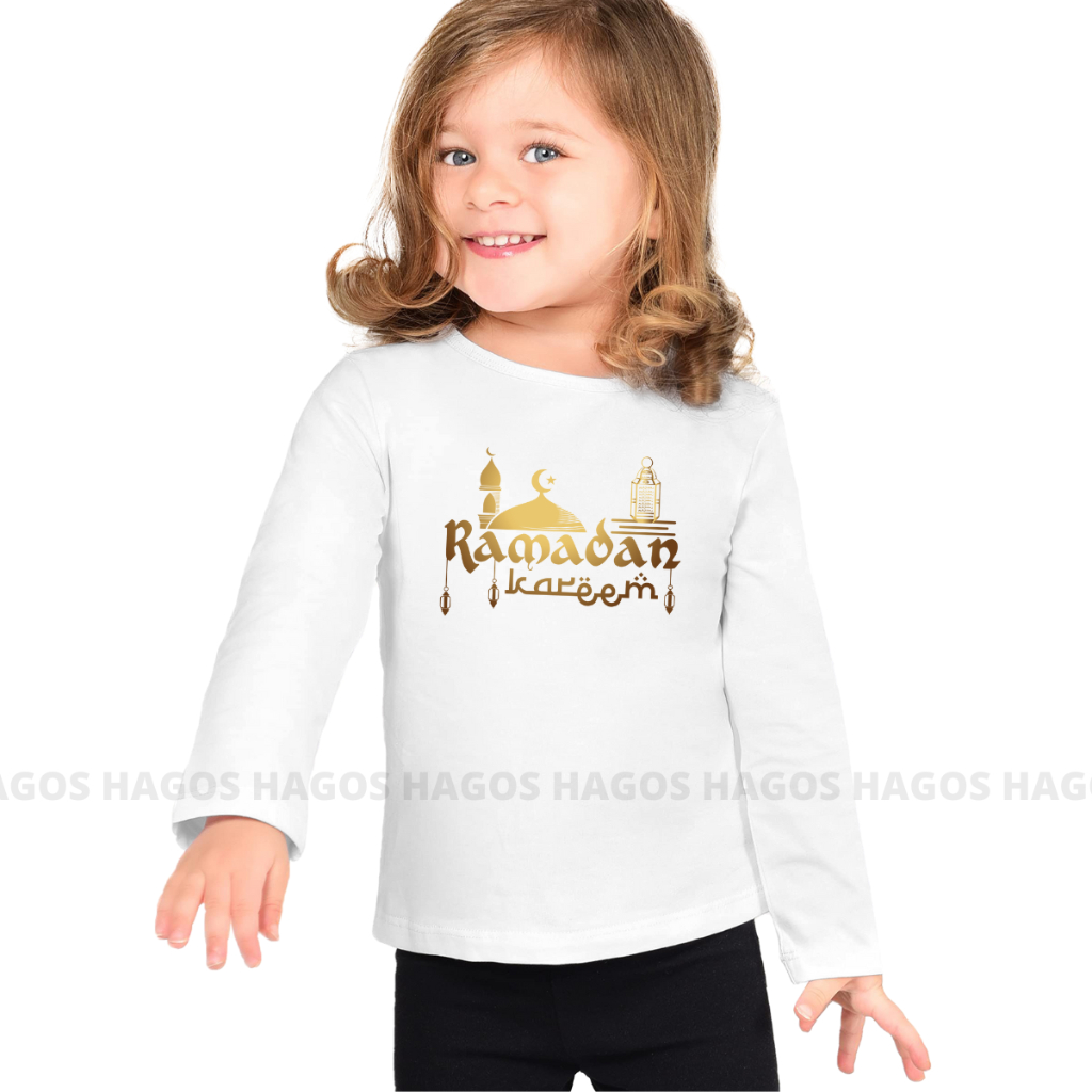 เสื้อยืด KATUN เสื้อผ้าแฟชั่นสําหรับเด็กผู้หญิง เด็กชาย เด็กหญิง ผ้าคอตตอน แขนยาว ดิสโตร ชุดครอบครัว