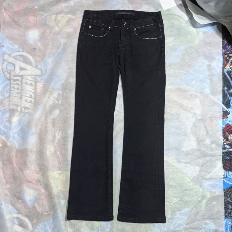 TBJ Black Bootcut Long Pants Jeans Original Second Preloved CJ212