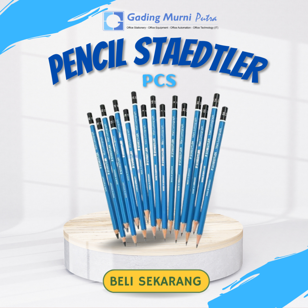 STAEDTLER MARS LUMUGRAPH BLUE PENCIL 6H 5H 4H 3H 2H HF HB EB B 2B 3B 4B 5B 6B 7B 8B