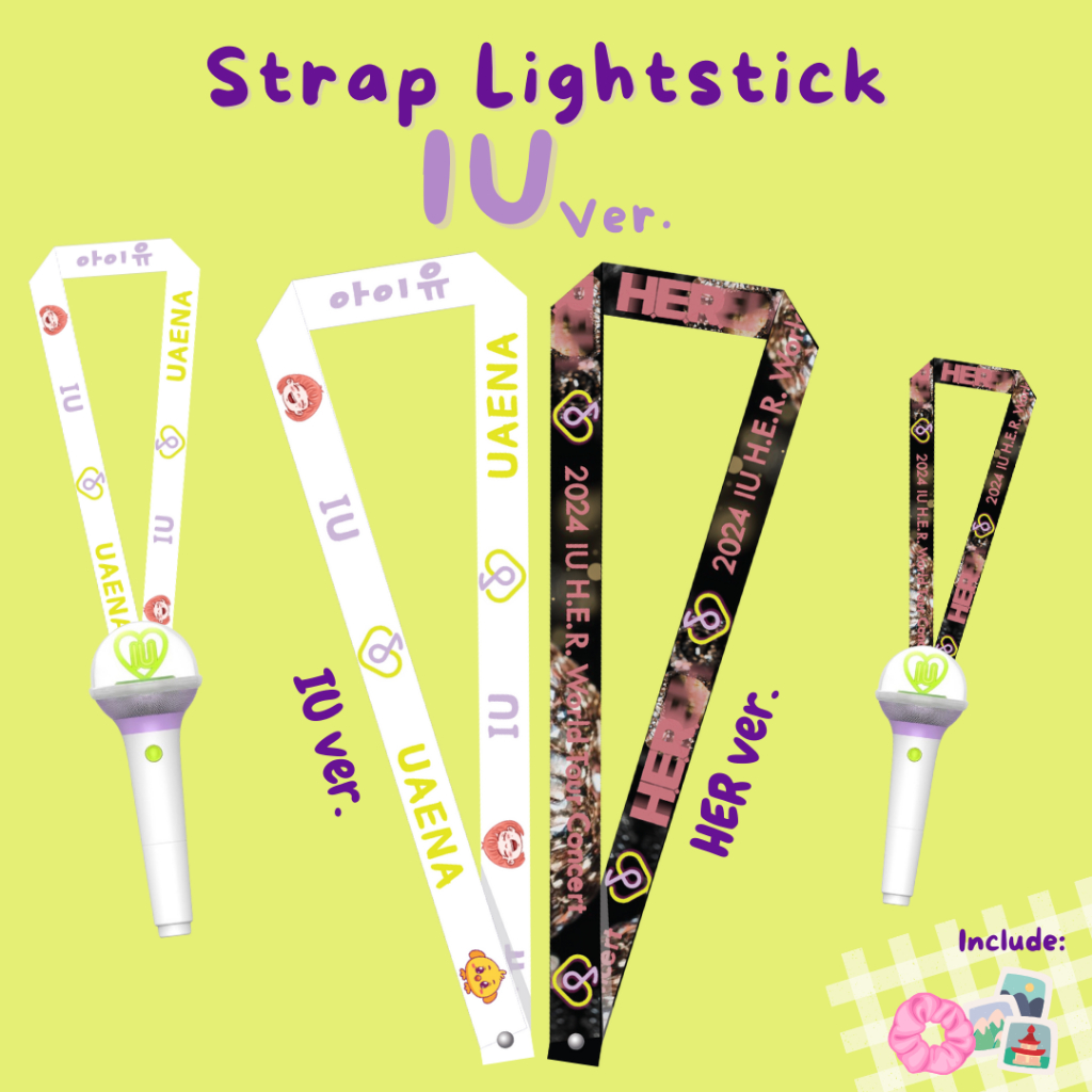 สายรัด LIGHTSTICK IU / UAENA / Lee Jieun / I-KE Decorative / สายกระเป๋า 2in1