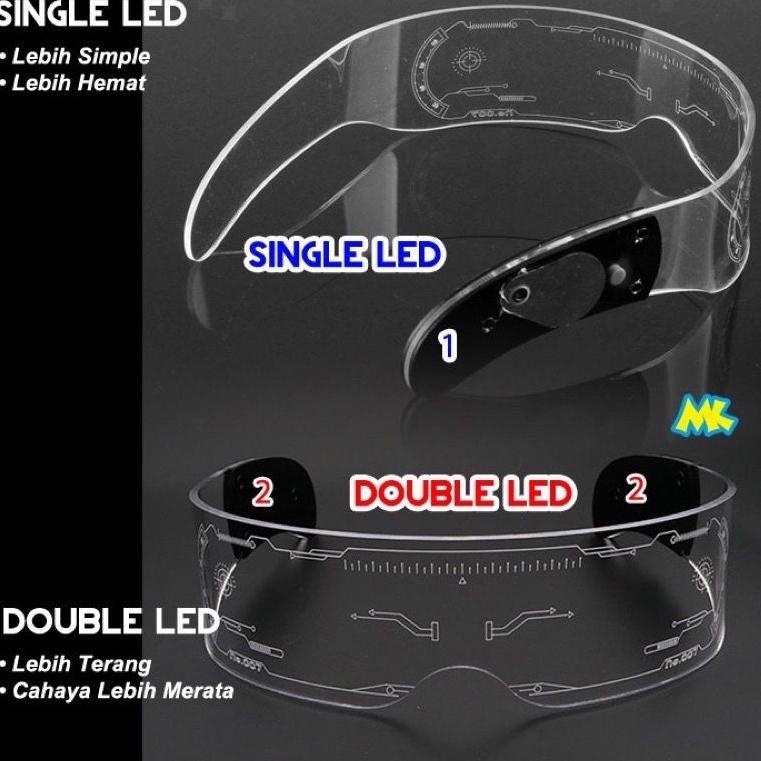 N8k8 DENNOS AS-11 DOUBLE LED GLASSES COOL LIGHT TECHNOLOGICAL GLASSES LIGHT LIGHT LIGHT LIGHT LIGHT
