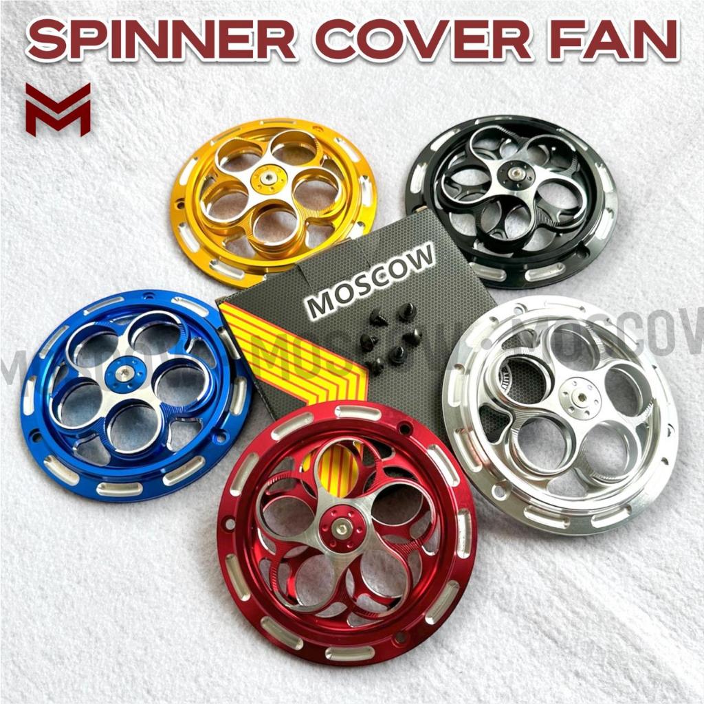 SPINNER SPINNER BEAT SCOOPY VARIO FINO MIO FAZIO FILANO COVER RADIATOR พัดลมฝาครอบ SPINNER ดอกไม้ ROUND ROTATING FULL CNC นําเข้า MOSCOW ยี่ห้อ VESPA PRIMAVERA