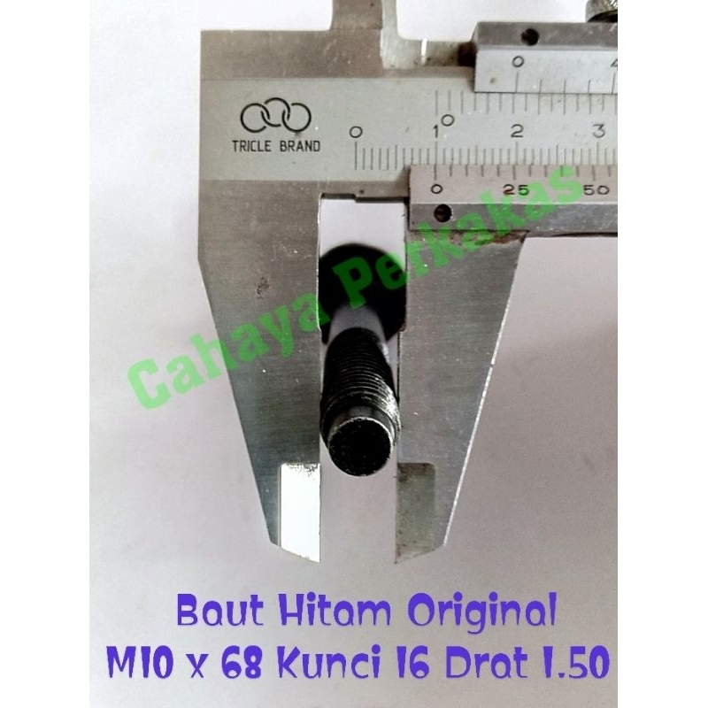 MN O Hex Flange Bolt M10 x 68 คีย์ 16 เกลียว 1.50 เดิม