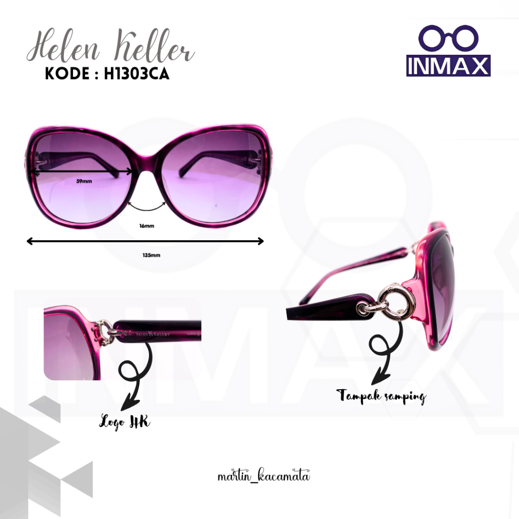 Helen Keller / Women& 39;s Travel Glasses / แว่นกันแดด / H1303CA