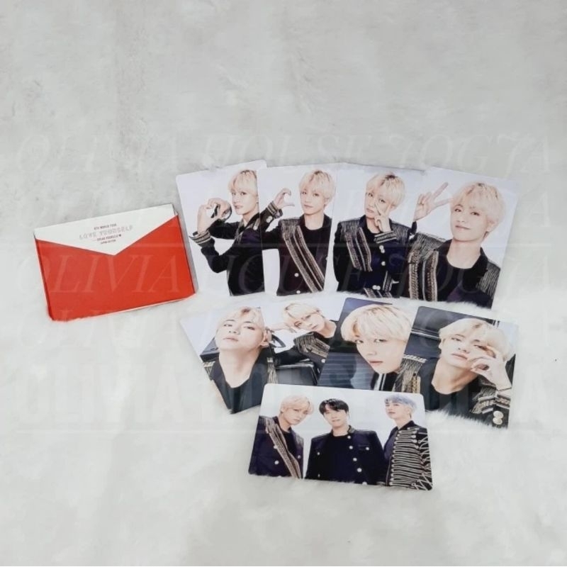 MERAH Photocard V Taehyung BTS Japan Edition พูดตัวเอง Red Mini Photocard BTS รักตัวเองญี่ปุ่น Edito