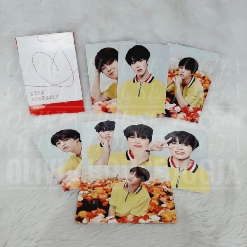 Photocard Jimin BTS Love Yourself Passport Cream Mini Photocard BTS Passport Jimin Cream