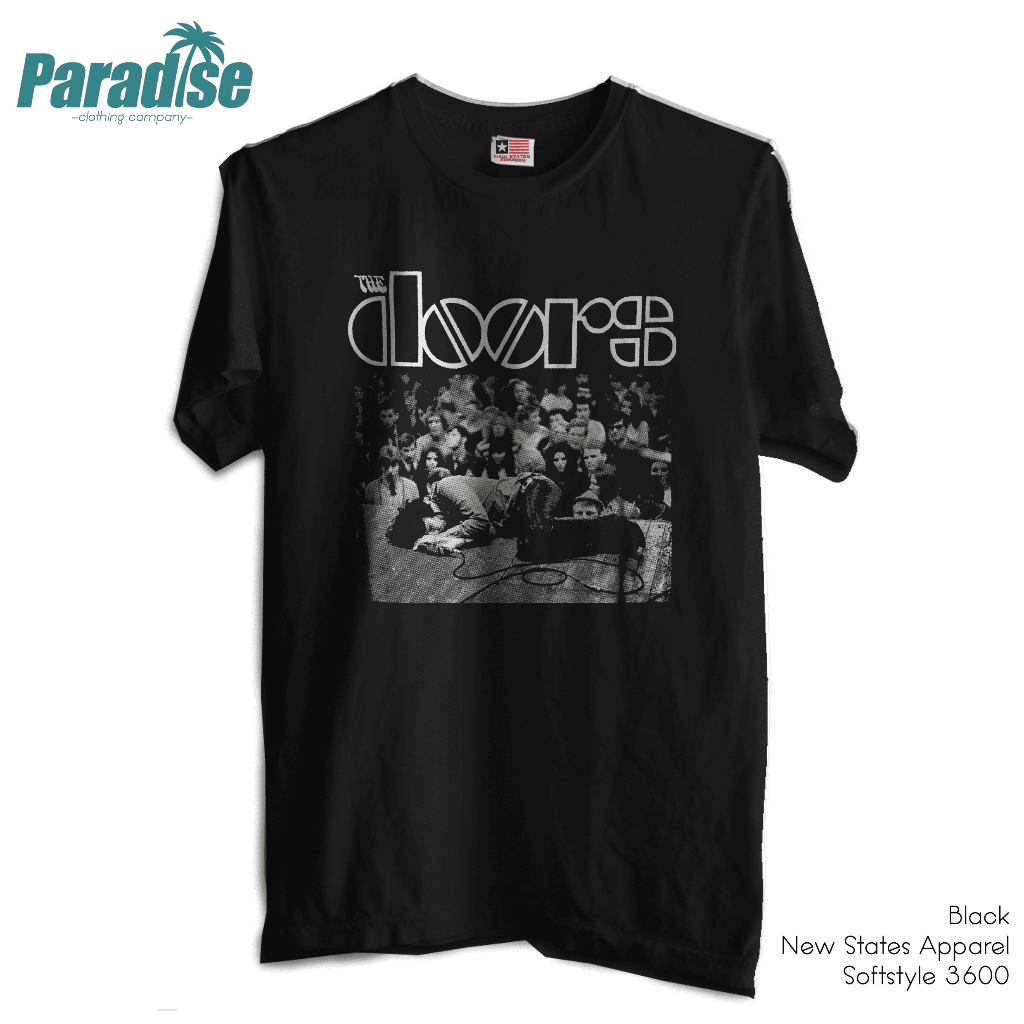 เสื้อยืด พิมพ์ลาย Paradise Band The Doors สําหรับผู้ชาย
