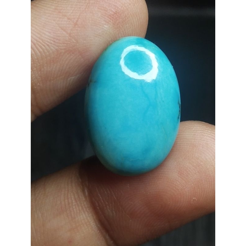 Natural Turquoise 22x15x4.5 mm 13.9 Ct Turquoise Oval Cabochon Original Code 751