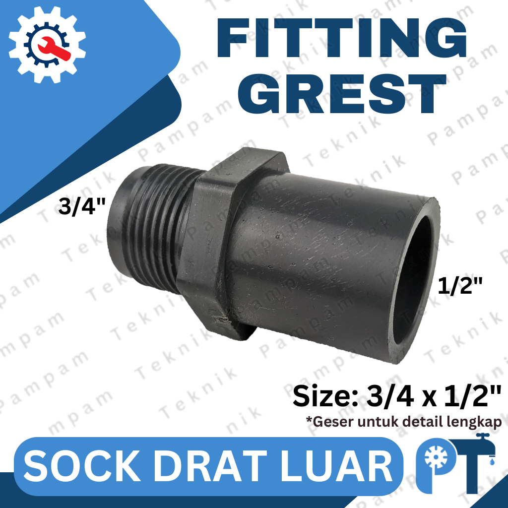 SDL 3/4 x 1/2 AW Grest - 3/4" x 1/2" ด้ายด้านนอก ถุงเท้า 3/4x1/2 นิ้ว ด้ายด้านนอกถุงเท้า