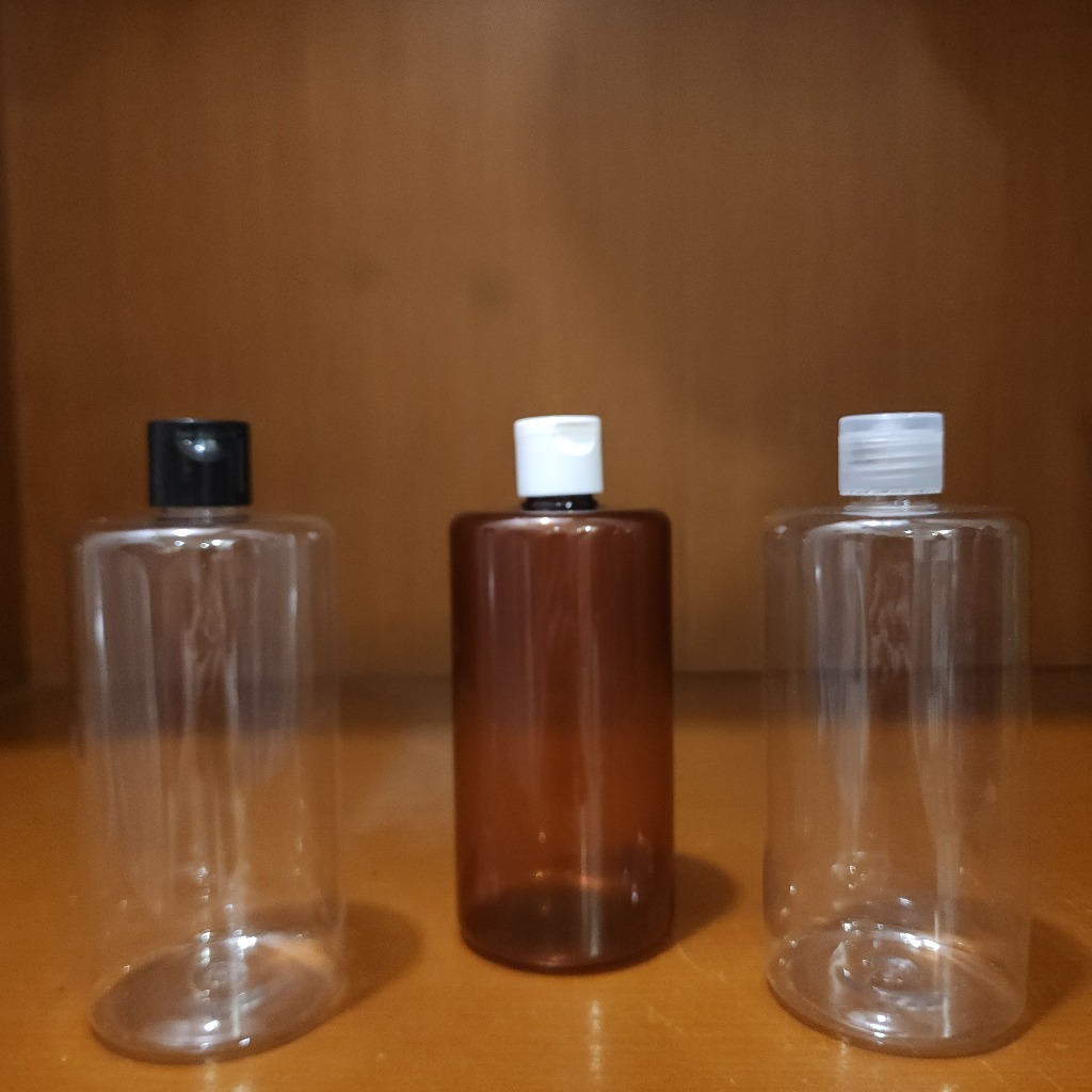 RF 500ml Fliptop Bottle - ขวดแชมพู 500ml ขวดสบู่ขวดเติมขวดครีมนวดผมรีฟิล