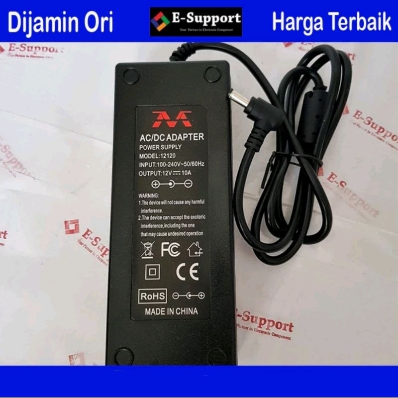 อะแดปเตอร์ 12V 10A ตัวเครื่องขนาดใหญ่