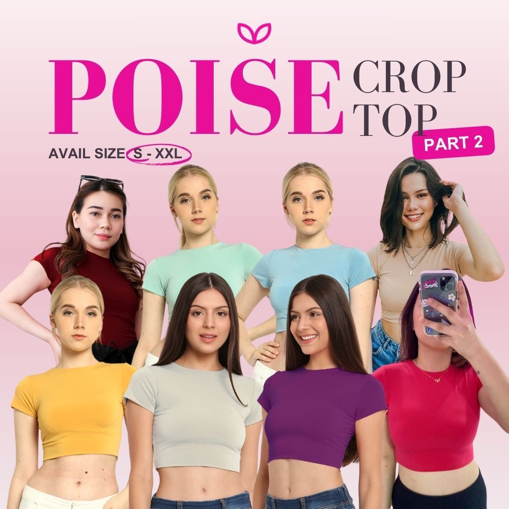 ใหม่!!Choice Poise CROP Top Womens Jersey S-XXL Bigsize (ตอนที่ 2)