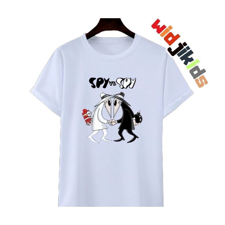 Custom Short Sleeve Kids T-Shirt Game Ps 2 SPY VS SPY Cotton 30 S
