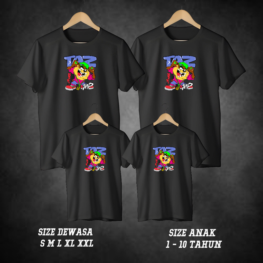C03241 TAZ MANIA เสื้อยืด / TAZ MANIA / TAZ MANIA FAMILY เสื้อยืด / เสื้อยืดครอบครัว / COUPLE FAMILY