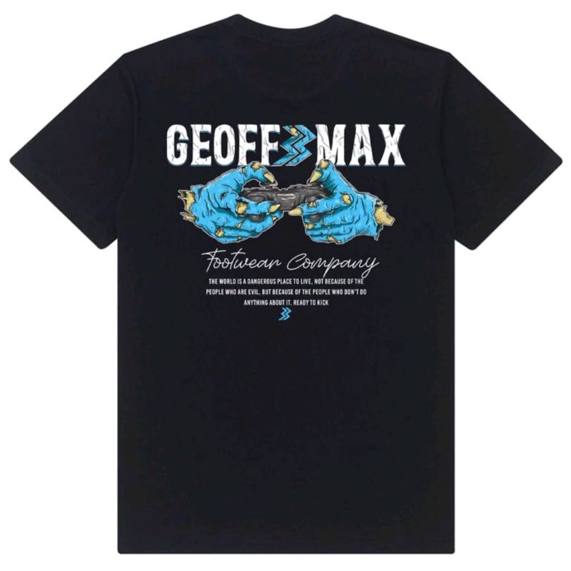 เสื้อยืด GEOFFMAX SGAME BLACK CATTON