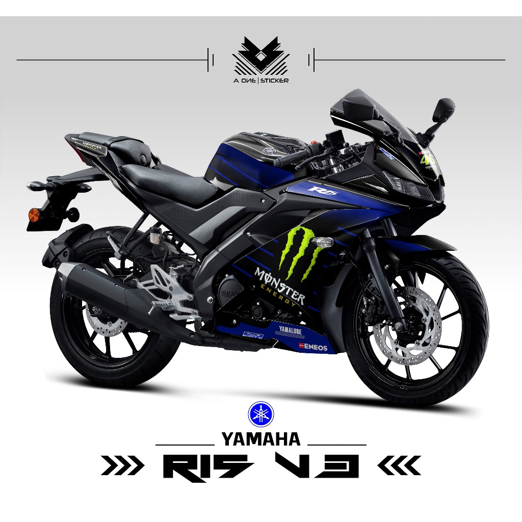 STRIPING YAMAHA R15 V3 SEMIFULL MOTIF 5 / YAMAHA R15 / V3 / R15 / YAMAHA / DECAL / STRIPING / สติ๊กเ