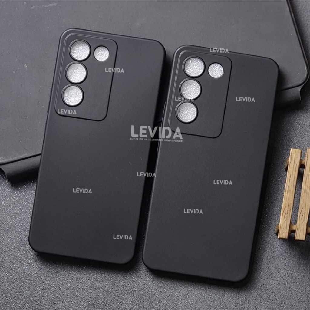 Vivo Y100 5G Vivo Z1 Pro Softcase Macaron Square Black / Case Square Black Edge Case Vivo Y100 5G Vi