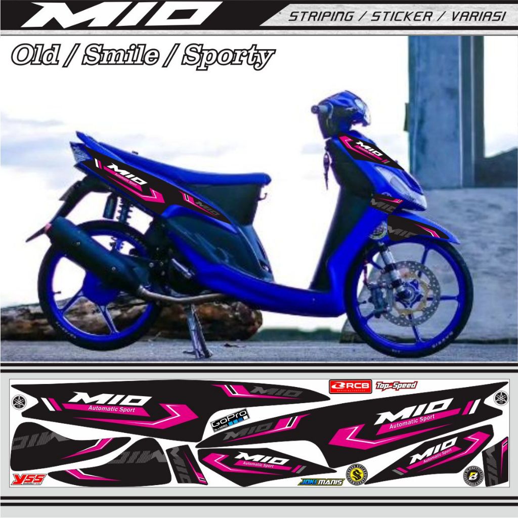 สติ๊กเกอร์/สติ๊กเกอร์/ไฟส่องสว่างสําหรับ HONDA MIO OLD MIO SMILE LATEST VARIATION MOTIFS SIMPLE LATE