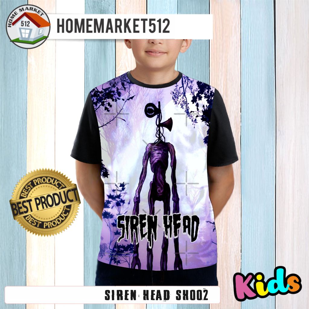 เสื้อยืด พิมพ์ลาย SIREN HEAD SH002 สําหรับเด็กผู้ชาย และเด็กผู้หญิง | Homemarket512