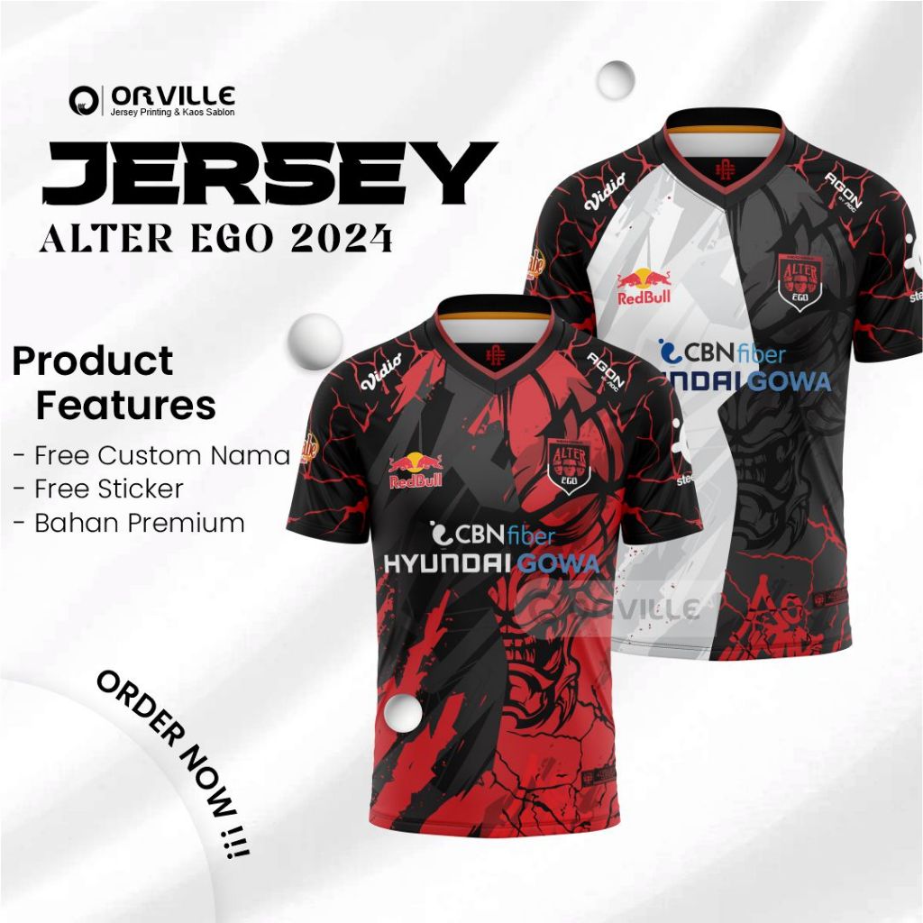 ใหม่ สติกเกอร์นิกเกิล NICKNAME ALTER EGO JERSEY 2024 MPL S13 สําหรับติดตกแต่ง