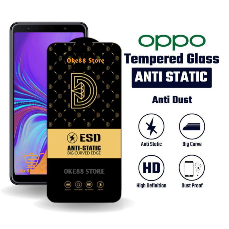 Layar กระจกนิรภัย HD Anti Static Oppo A37 A37f A59 A71 A73 เก่า A75 เก่า A79 เก่า A83 A57 เก่า F1s F