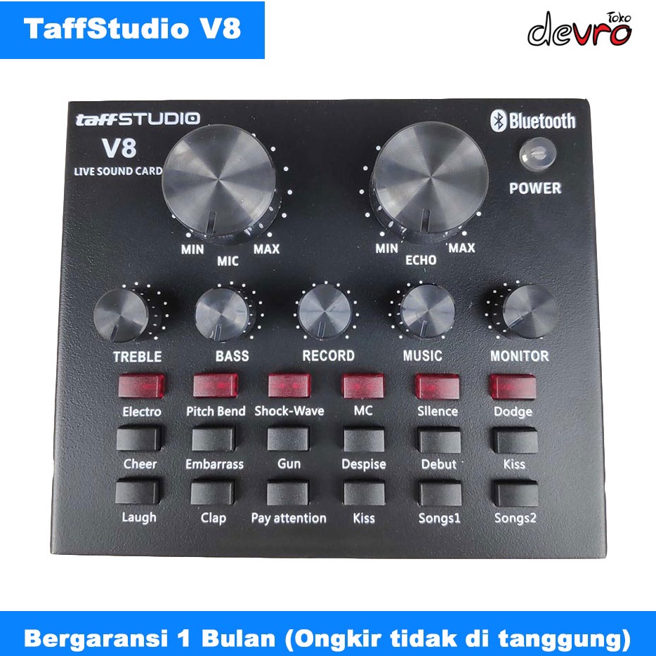 ใหม่ล่าสุด TaffiStudio Z Audio USB ภายนอก Soundcard V8 ออกอากาศไมโครโฟนชุดหูฟัง V8 การ์ดเสียง V8 Mix