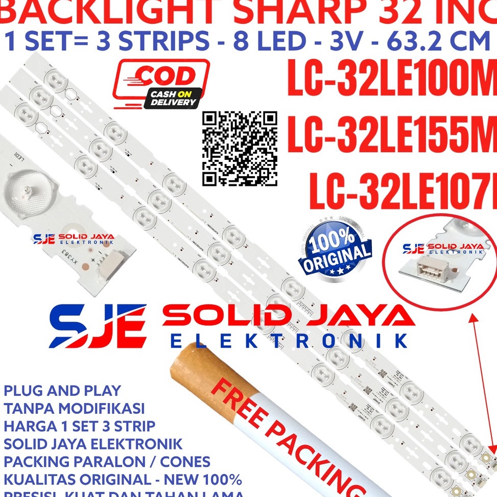 RECOMMENDED BACKLIGHT SHARP LED TV 32 INC LC 32LE155 32LE15 32LE1 32LE17 IM 32LE LAMP BL 8K 32LE155M